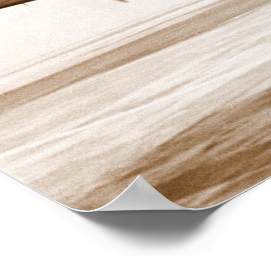 B-25 Mitchell Bomber Flugplakat Poster (Ecke)