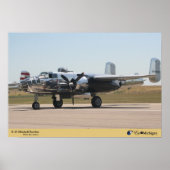 B-25 Mitchell Bomber-Flugzeug Poster (Vorne)