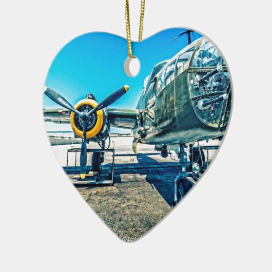 B-25 Mitchell Bomber Keramikornament (Links)