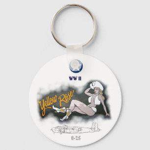 B-25 Mitchell Bomber-Nasen-Kunst Schlüsselanhänger