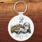 B-25 Mitchell Bomber Nose Art Schlüsselanhänger (Vorderseite)