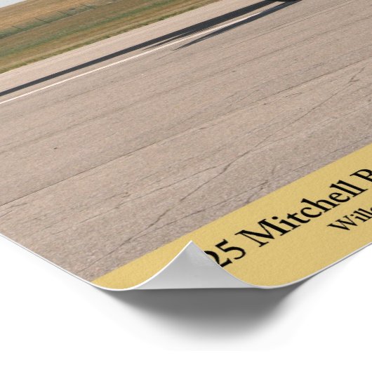 B-25 Mitchell Bomber Poster (Ecke)