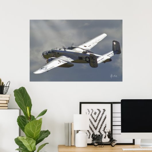 B-25 Mitchell Bomber Poster (Heimbüro)