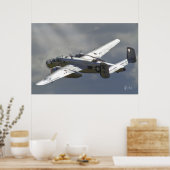 B-25 Mitchell Bomber Poster (Küche)