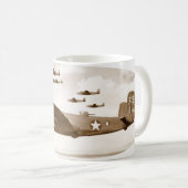 B-25 Mitchell Bomber-Tasse Kaffeetasse (VorderseiteRechts)