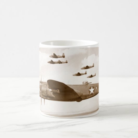 B-25 Mitchell Bomber-Tasse Kaffeetasse (Mittel)
