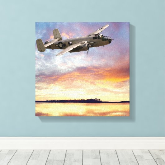 B-25 Mitchell Leinwanddruck (Insitu (Holzboden))
