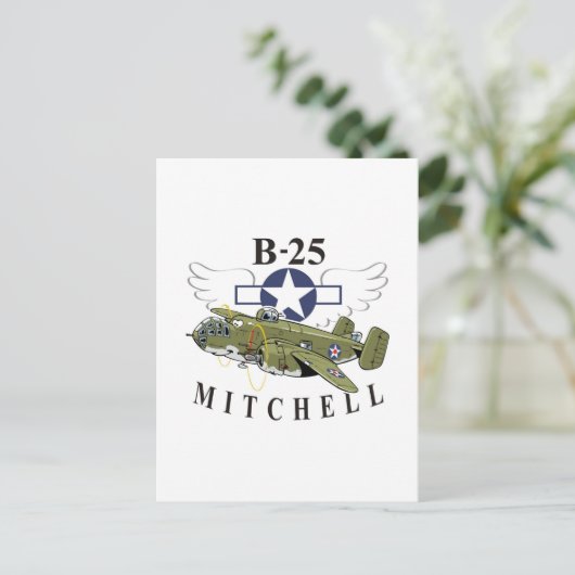 B-25 Mitchell Postkarte (Stehend Vorderseite)