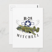 B-25 Mitchell Postkarte (Vorne/Hinten)
