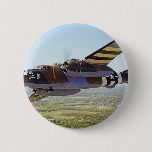 B-25 Mitchell-Vintage-Flugzeug Button