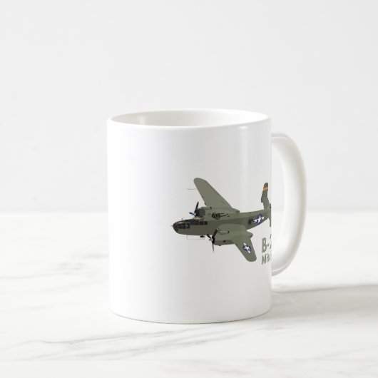 B-25 Mitchell WW2 Mittelbomber Kaffeetasse (VorderseiteRechts)