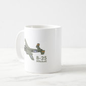 B-25 Mitchell WW2 Mittelbomber Kaffeetasse (Vorderseite Links)