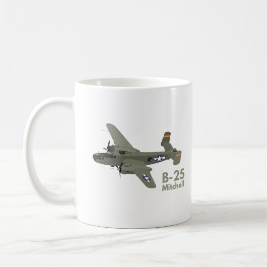 B-25 Mitchell WW2 Mittelbomber Kaffeetasse (Links)