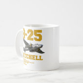 B-25 Mitchell | WW2 Plane Kaffeetasse (Vorderseite Links)
