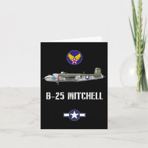 B-25 Mitchell-Wwii-Bomber der militärischen Luftwa Karte