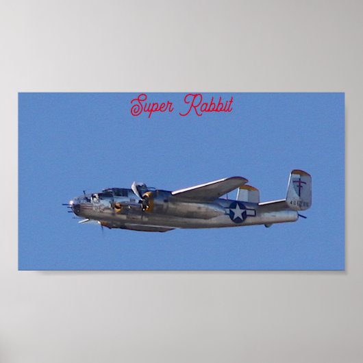 B-25 Super-Rabbit Poster (Vorne)