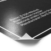 B-25B Mitchell Doolittle - Airplane Blueprint PD Fotodruck (Ecke)