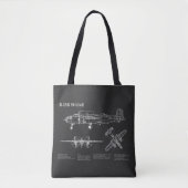 B-25B Mitchell Doolittle - Airplane Blueprint PD Tasche (Vorderseite)