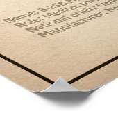 B-25B Mitchell Doolittle - Airplane Blueprint SD Poster (Ecke)