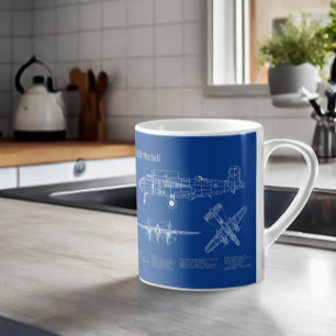 B-25B Mitchell Doolittle - Flugzeugkonzept AD Kaffeetasse