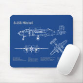 B-25B Mitchell Doolittle - Flugzeugkonzept AD Mousepad (Mit Mouse)