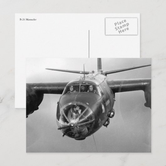 B-26 Marauder Postkarte (Vorne/Hinten)