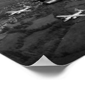 B-26B Marauderbomber, die in Formation fliegen Poster (Ecke)