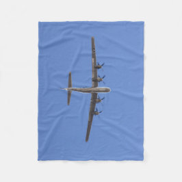 B-29 Bomber Fleece Blanket