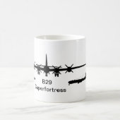 B-29 Superfestung Silhouette Kaffeetasse (Mittel)