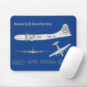 B-29 Superfortress - Flugzeugkonzepte ABD Mousepad (Mit Mouse)