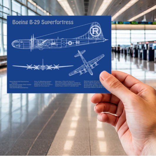 B-29 Superfortress - Flugzeugkonzepte AD Postkarte