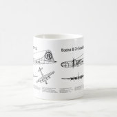 B-29 Superfortress - Flugzeugkonzepte BD Kaffeetasse (Mittel)