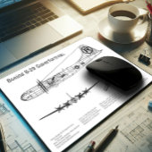 B-29 Superfortress - Flugzeugkonzepte BD Mousepad