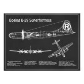 B-29 Superfortress - Flugzeugkonzepte PD Fotodruck (Vorne)