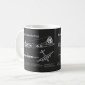 B-29 Superfortress - Flugzeugkonzepte PD Kaffeetasse (Vorderseite Links)