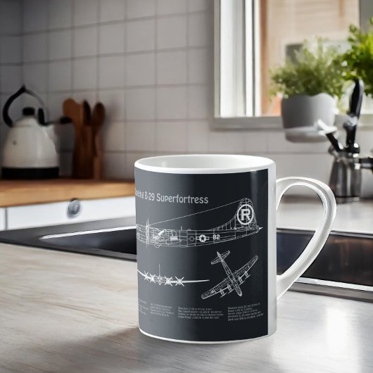 B-29 Superfortress - Flugzeugkonzepte PD Kaffeetasse