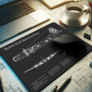 B-29 Superfortress - Flugzeugkonzepte PD Mousepad