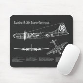 B-29 Superfortress - Flugzeugkonzepte PD Mousepad (Mit Mouse)