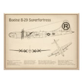 B-29 Superfortress - Flugzeugkonzepte SD Fotodruck (Vorne)