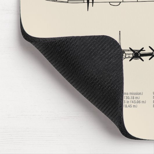 B-29 Superfortress - Flugzeugkonzepte SD Mousepad (Ecke)