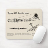 B-29 Superfortress - Flugzeugkonzepte SD Mousepad (Mit Mouse)