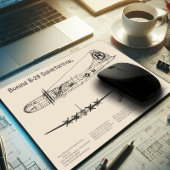 B-29 Superfortress - Flugzeugkonzepte SD Mousepad