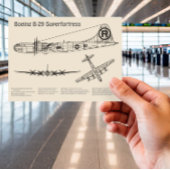 B-29 Superfortress - Flugzeugkonzepte SD Postkarte