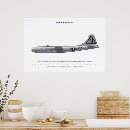 B-29 USA Bockscar Poster (Küche)