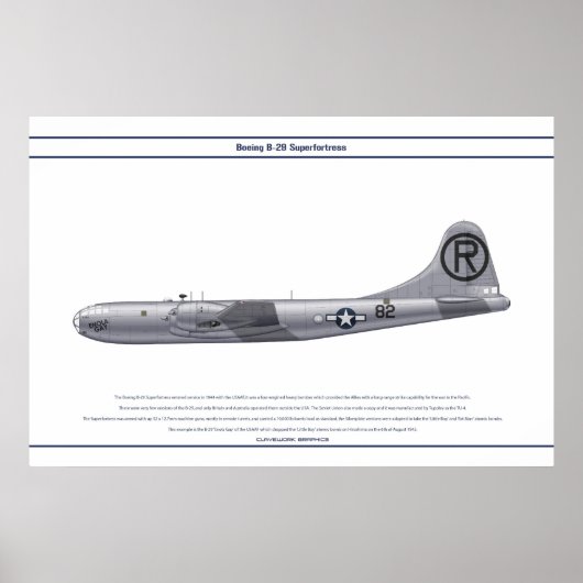 B-29 USA Enola Gay Poster (Vorne)