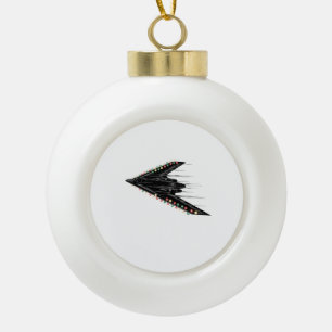 B-2 B2 Spirit-Tarnkappenbomber-Jet-Plane 4. Juli Keramik Kugel-Ornament
