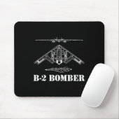 B-2-Bomber-Flugzeug-Schaltplan Militär-Tarnkappenb Mousepad (Mit Mouse)