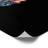 B-2-Bomber-Tarnkappenflugzeug-Schema Amerikanische Poster (Ecke)