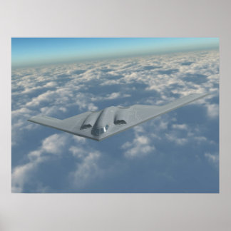 B-2 Bomber über den Wolken Poster