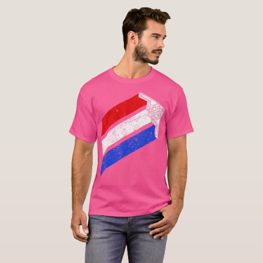 B-2 Bomber Usa Contrails Red White Blue Stealth B2 T-Shirt (Vorne ganz)